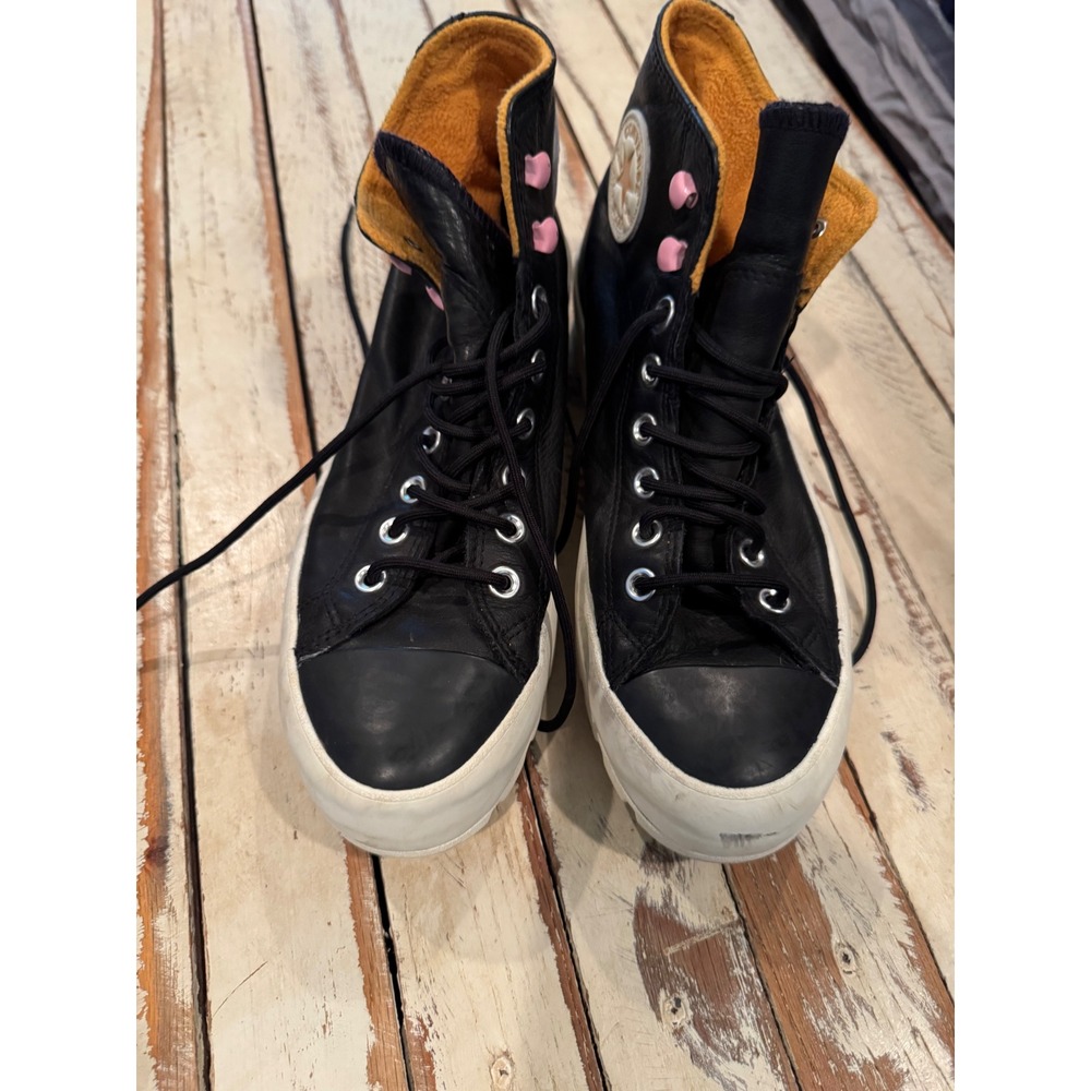 Converse Chuck Taylor All Star Lugged Winter GORE-TEX Black Leather Boots 9.5